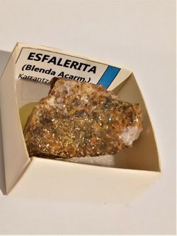 Minerales en cajita de 4x4