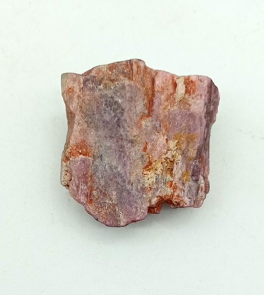 Turmalina bicolor (Elbaita). Fondo rosa pálido