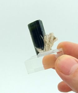Turmalina verde cristal individual
