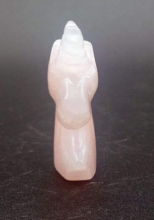 Unicornio cuarzo rosa