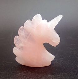 Unicornio cuarzo rosa