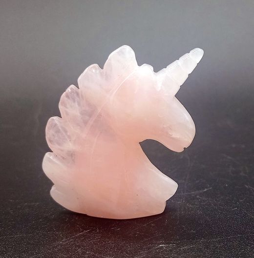 Unicornio cuarzo rosa