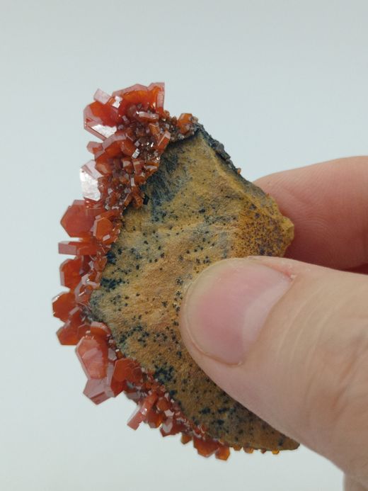 Vanadinita cristales prismáticos en matriz