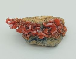 Vanadinita cristales prismáticos en matriz