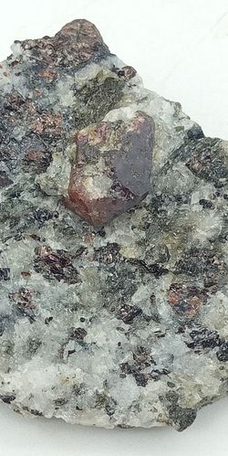 Zircón en Flogopita